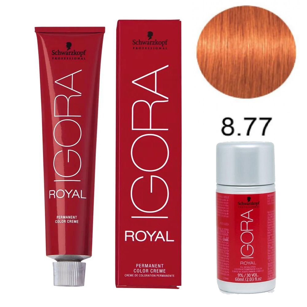 Schwarzkopf - royal igora 8-77 02/13 Tonalidade Cobre no Shoptime