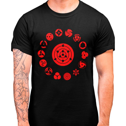 Camiseta Masculina Naruto Akatsuki Nuvem Camisa Anime Geek