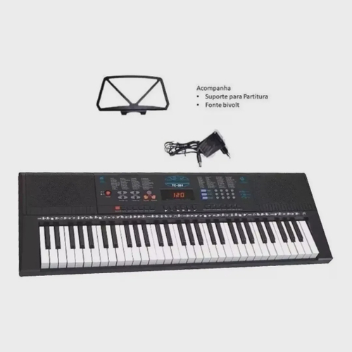 Teclado Musical Infantil Piano Estudante Iniciante Tc261