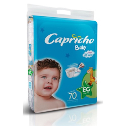 Kit 3 Pac. Fralda Infantil Capricho Baby Super Jumbo - Eg - 210 Unidades Menor preço em Kit 3 Pac. Fralda Infantil Capricho Baby Super Jumbo - Eg - 210 Unidades