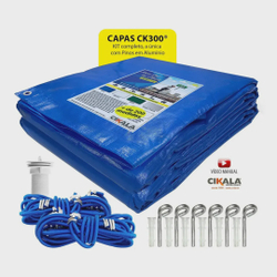 Capa de Piscina para Sujeira CK300 pead com kit de Instalação em Alumínio + Video manual 8x4 Mts é boa?