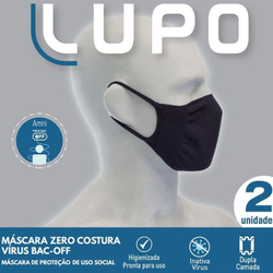 6 Máscaras De Proteção Lupo Sem Costura Antiviral Lavável é boa?