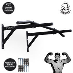 Barra Fixa Parede Paralelas Academia Musculação bíceps e tríceps super definidos Abdominal Perca Peso é boa?