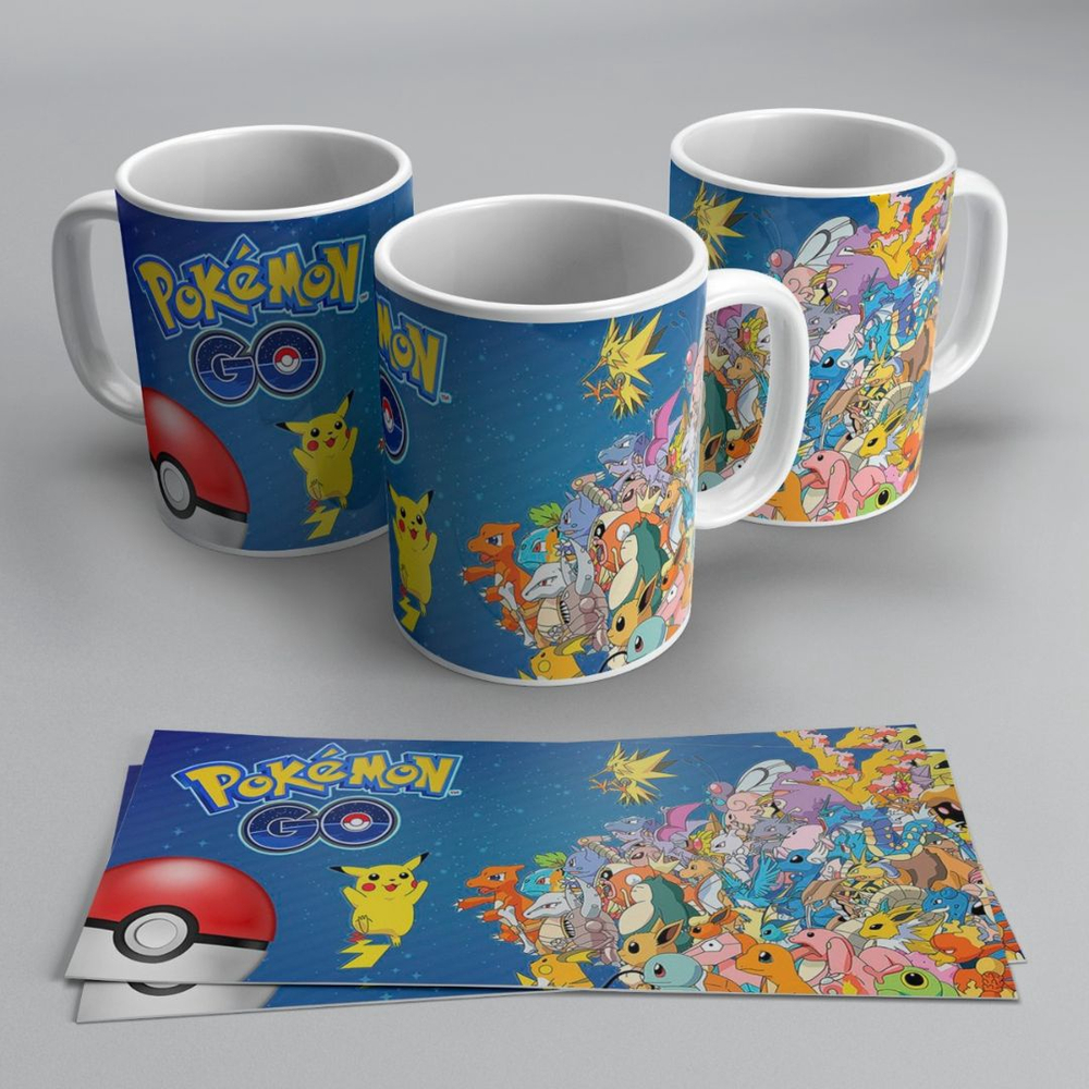 Pokemon - Caneca de cerâmica tipo água Pokémon ㅤ