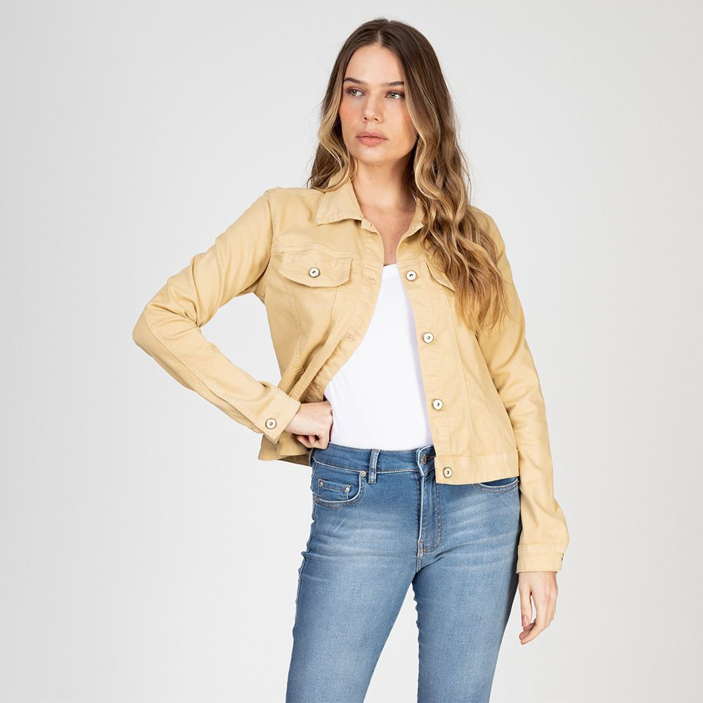 Jaqueta jeans shop quente