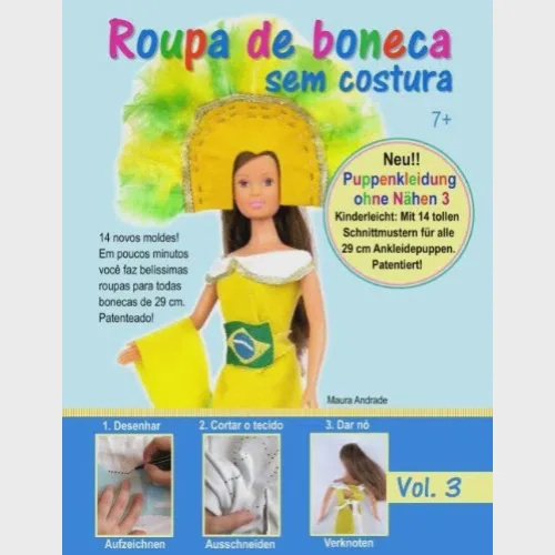 Vestido Sem Costura Para Bonecas, Como Fazer Roupas Para Barbie