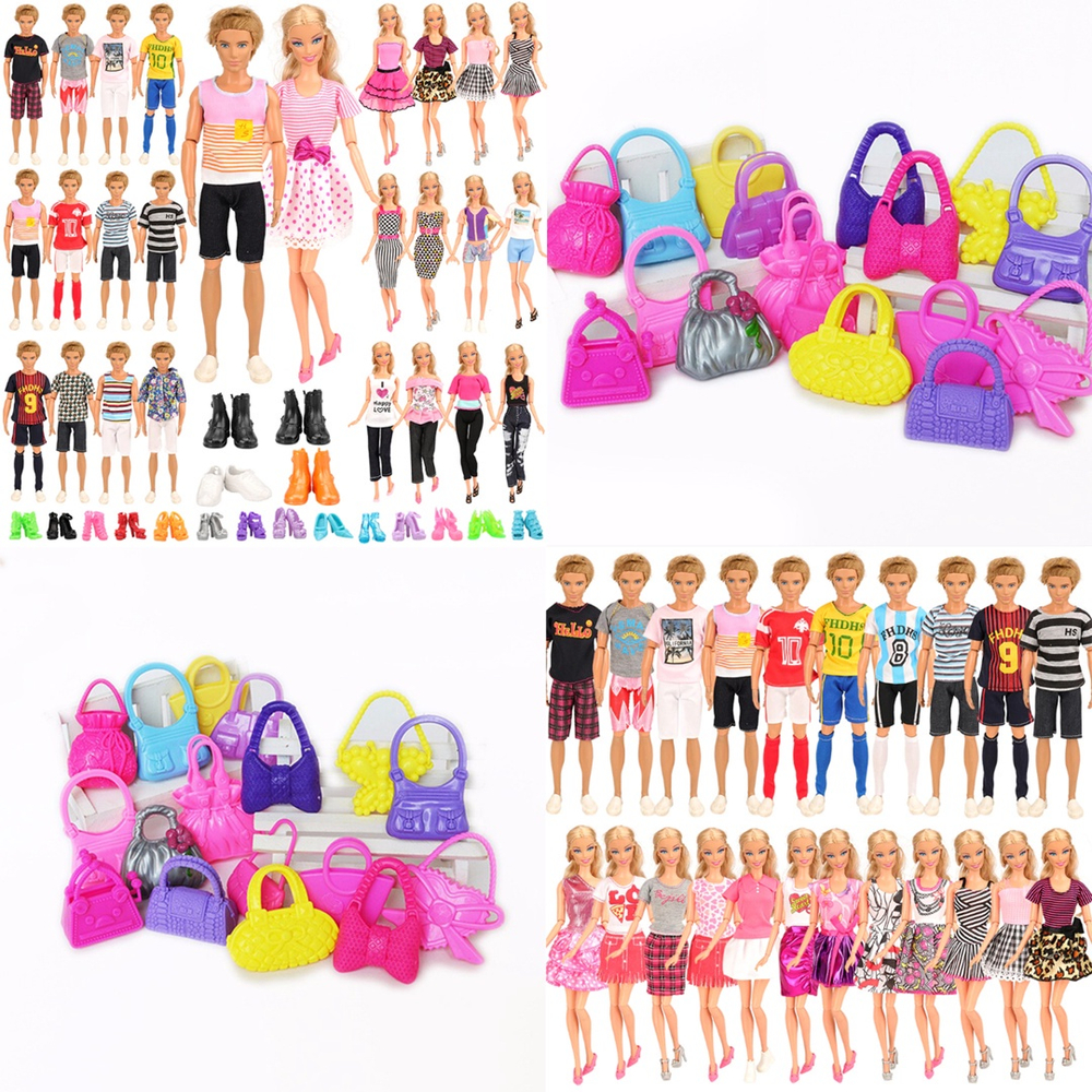 Kit de roupas de boneca barbie