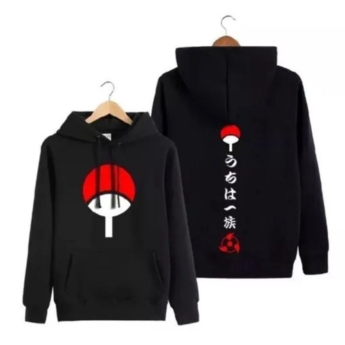 Moletom Unissex Canguru Blusa de Frio Personagens Anime Naruto