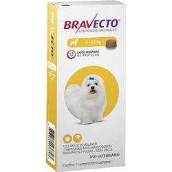 Bravecto Antipulgas E Carrapatos Para Cães De 2 A 4,5kg Menor preço em Bravecto Antipulgas E Carrapatos Para Cães De 2 A 4,5kg