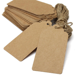Kit 100 Tags Kraft Com Cordão De Sisal Incluso é boa?