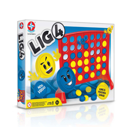 Jogo Lig 4 da Estrela - Estratégia e Habilidade Neste Jogo Desafiador! Jogo  infantil Educativo menino menina 5 anos 6 anos