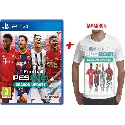 Pes 2021 Ps4 Midia Fisica Portugues Novo lacrado - Corre Que Ta Baratinho