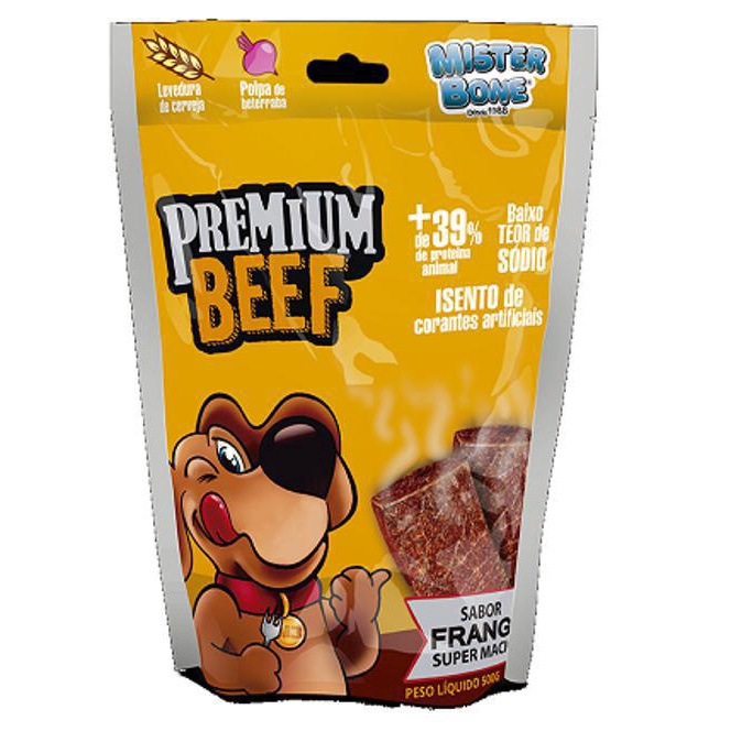 Bifinho Para Cães Misterbone Premium Beef Frango 500G No Shoptime