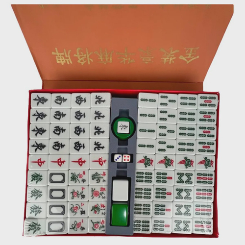 Jogo Mahjong Chinês Tradicional 144 Peças