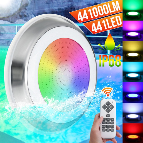 Luzes Subaquaticas Lampada Led Para Piscina 7 Cores Rgb 12v 45w Lampada Fixada Na Parede Ip68 Multi Color 441led Lampada Embutida Nas Americanas