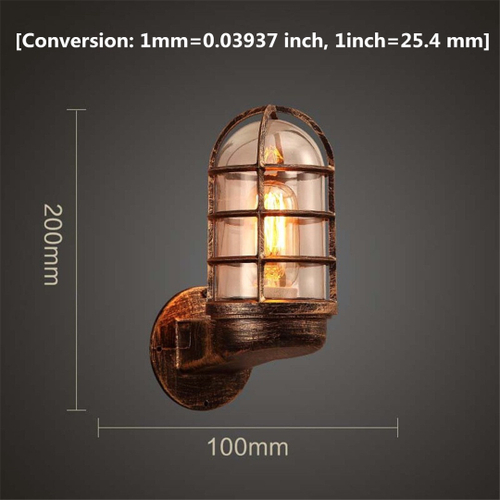 Dispositivo Eletrico Montagem Lampada Incandescente Industrial Industrial Vintage Luz De Parede Ferro Rustico Cobre Rustico Steampunk Arandela Wongkuba Nas Americanas