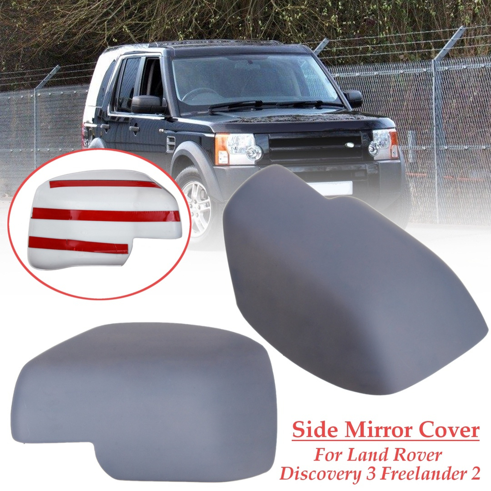 Par Primer Wing Side Mirror Covers para Land Rover Discovery 20042009
