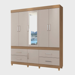 Guarda Roupa Casal 6 Portas 4 Gavetas Guarujá Demóbile