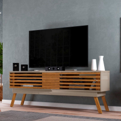 Menor preço em Rack Bancada para TV 75 Polegadas 2 Portas Frizz 1.8 Madetec