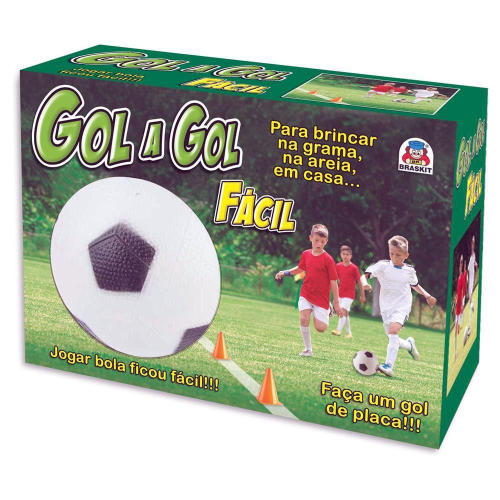 Jogo Futebol Gol A Gol Fácil Com Bola - Braskit em Promoção na