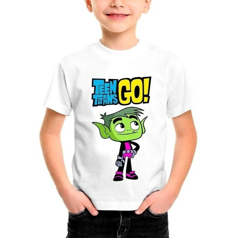 Camiseta Infantil Blusa Criança Jovens Titãs Ravena e Mutano