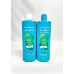 Shampoo + Condicionador Alfaparf alta moda Detox 1 litro cada - Raízes oleosas - total 2 litros Menor preço em Shampoo + Condicionador Alfaparf alta moda Detox 1 litro cada - Raízes oleosas - total 2 litros