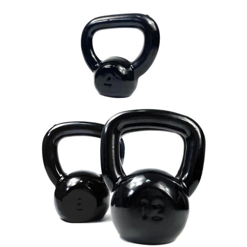 Kettlebell Emborrachado 8Kgs Crossfit Treinamento Funcional - 1 Fit