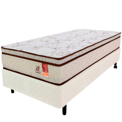 Cama Box Solteirão Colchão Molas Ensacadas + Box Microfibra Bege 97x203x57cm - bf Colchões Menor preço em Cama Box Solteirão Colchão Molas Ensacadas + Box Microfibra Bege 97x203x57cm - bf Colchões