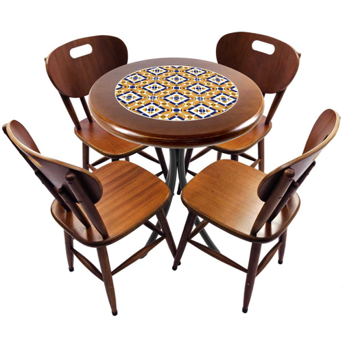 Conjunto De Mesa E 4 Cadeiras Para Varanda Ou Área Externa