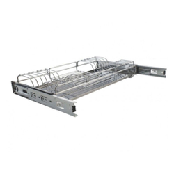 Escorredor de Pratos 57cm Deslizante Cromado Com Bandeja Para Embutir Menor preço em Escorredor de Pratos 57cm Deslizante Cromado Com Bandeja Para Embutir