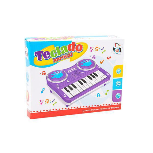 Piano Teclado Brinquedo Infantil Musical Clássico Vermelho