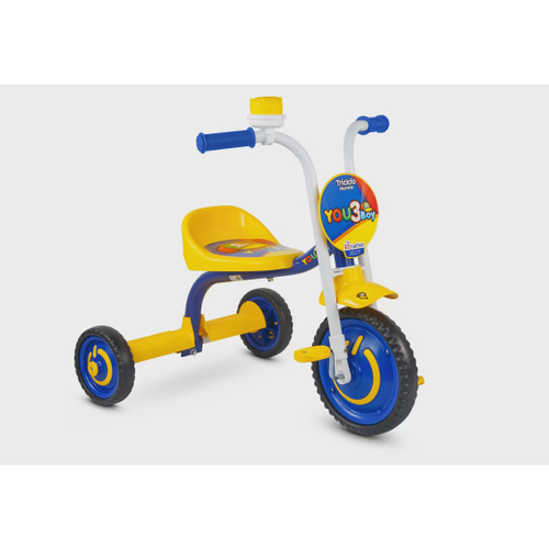 Triciclo Motoca Infantil Fast Velocipe Proteção E Empurrador