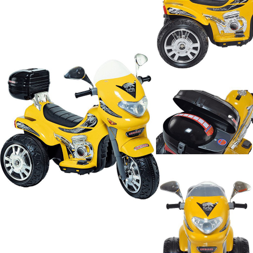 Moto Eletrica Infantil Grande Sprint Turbo Amarela 12v no Shoptime