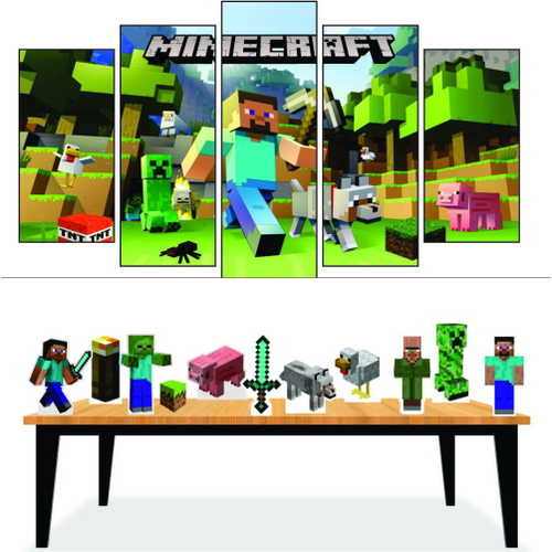 Decoracao Festa Minecraft: comprar mais barato no Submarino