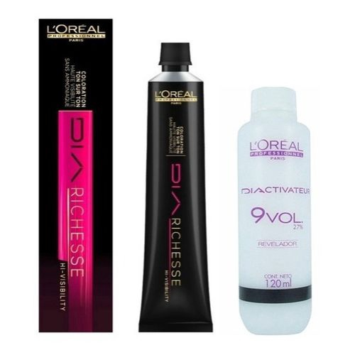 Tonalizante Richesse 7/0 80gr + Revelador 9 Vol. 120ml Loréal em