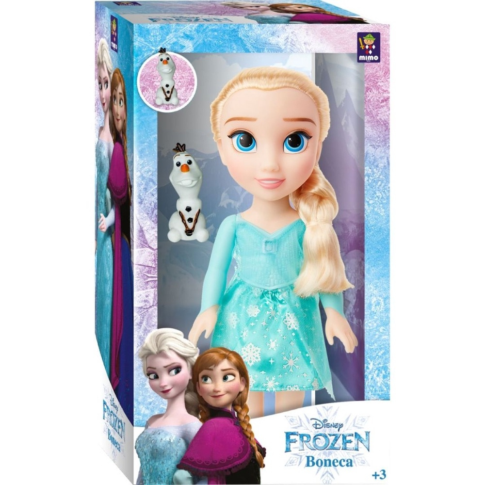 Boneca Frozen II Disney Elsa Passeio com Olaf com Acessórios