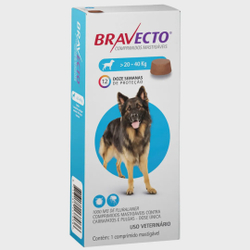 Antipulgas e Carrapatos Bravecto 20 a 40 Kg Menor preço em Antipulgas e Carrapatos Bravecto 20 a 40 Kg