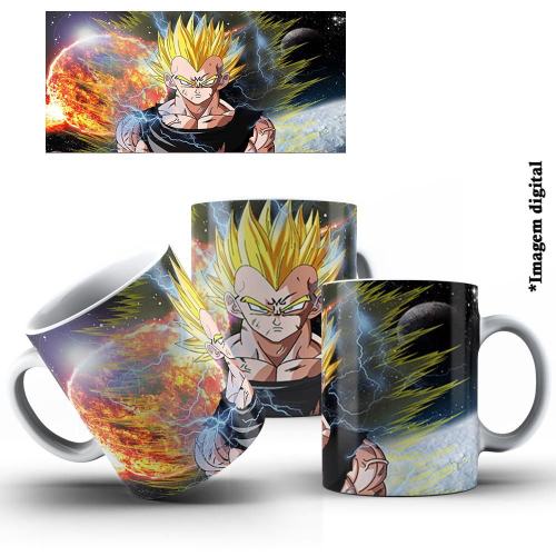 Caneca Vegeta Super Sayajin Dragon Ball Super Modelo 2