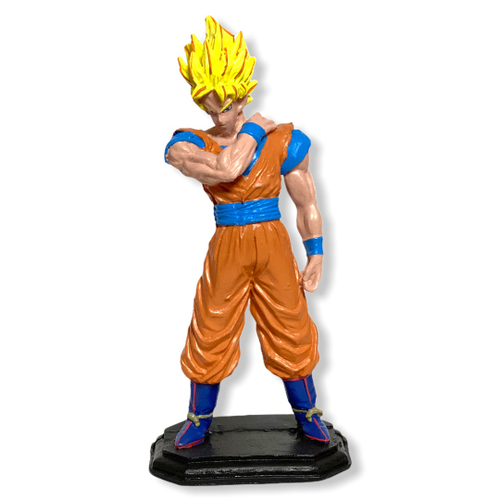 Boneco de Resina Goku Super Sayajin Desenho Dragon Ball em