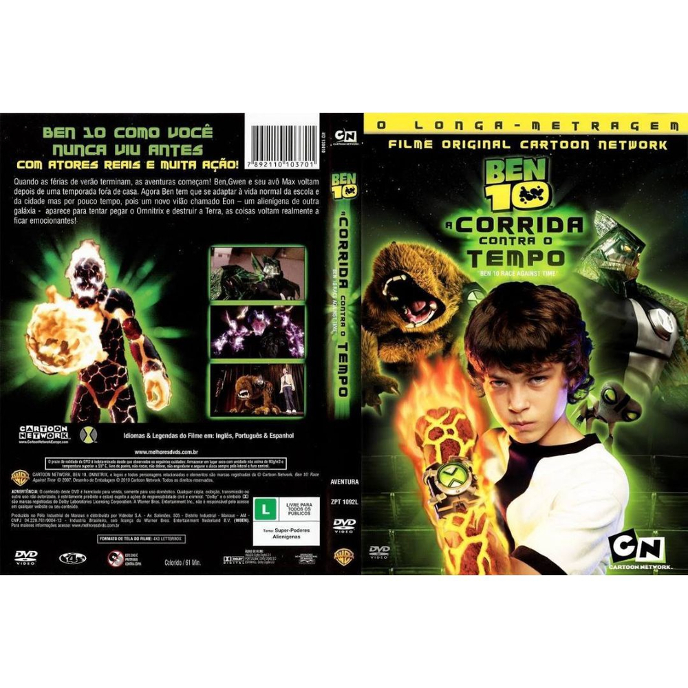 Dvd do Longa - Metragem Ben 10 - A Corrida Contra o Tempo em