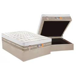 Conjunto Baú-Colchão Castor Silver Star + Cama Casal 138 Menor preço em Conjunto Baú-Colchão Castor Silver Star + Cama Casal 138