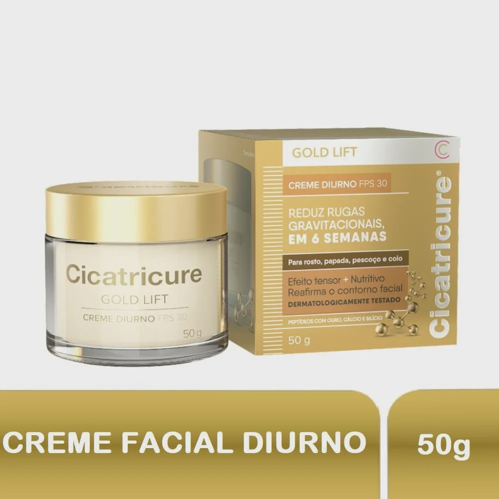 Cicatricure Gold Lift Diurno Creme Antirrugas FPS30 50g em Promoção na  Americanas