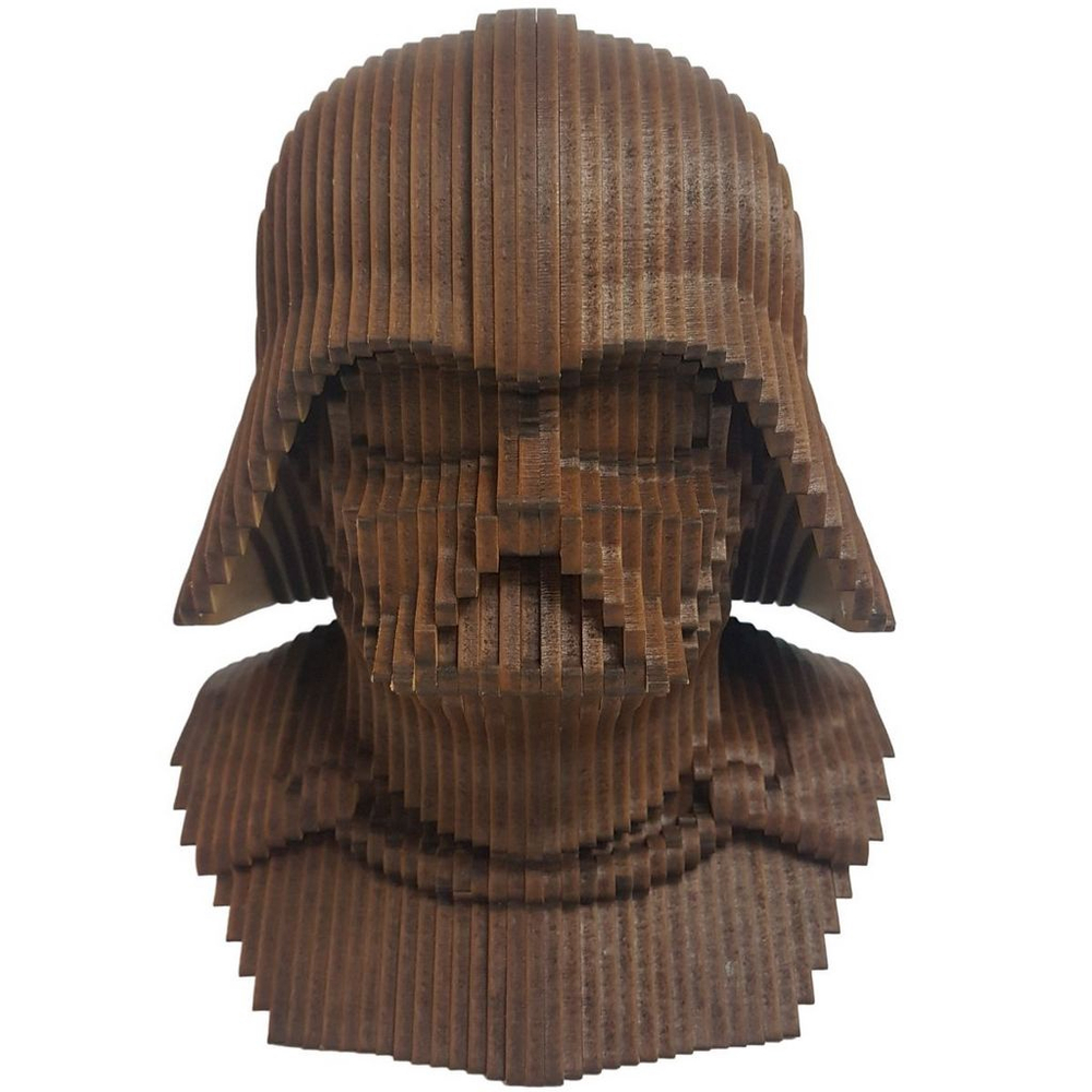 Est Tua Darth Vader Busto De Madeira Mdf R Stico Star Wars Em