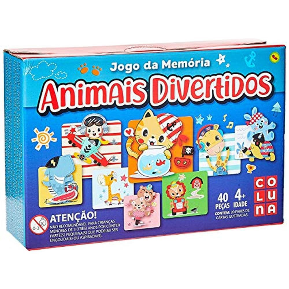 Jogo Da Memória De Animais Contém 32 Cartas De Crianças em Promoção na  Americanas