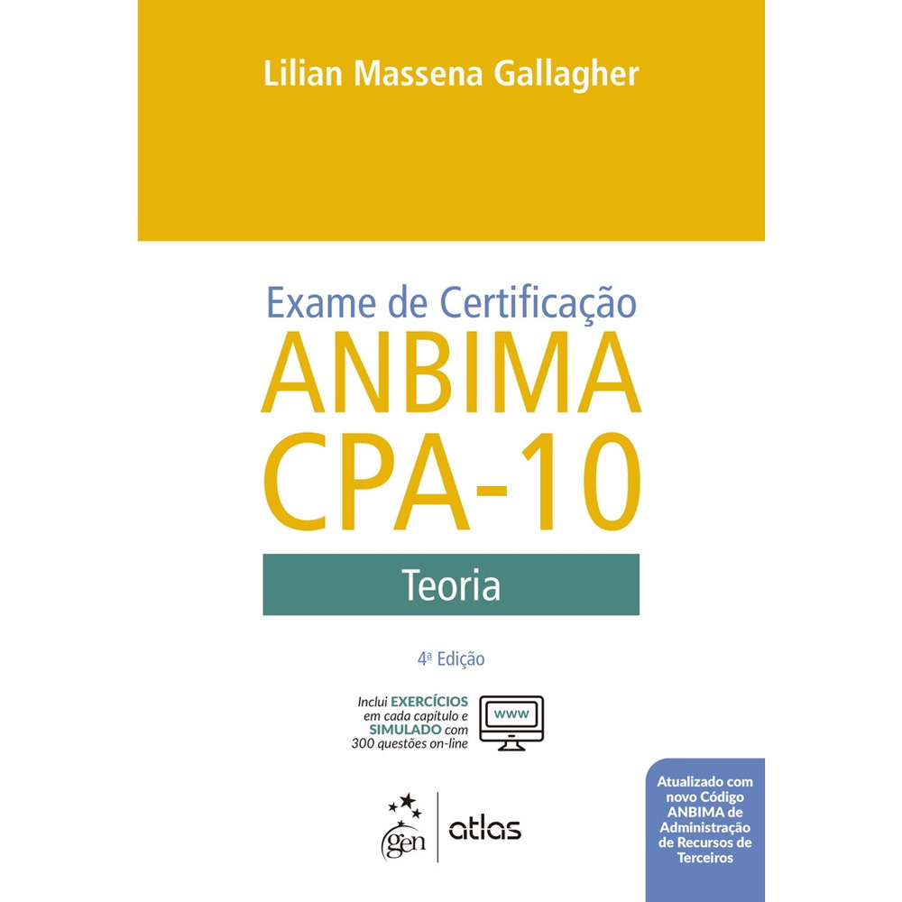 LIVRO CPA10 ANBIMA Atualização MARÇO/2017 - CPA 10 COMPLETO 