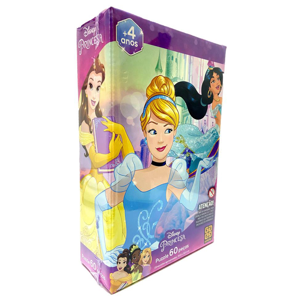 Jogo Quebra Cabeca Puzzle 60 Pecas Disney +4 Anos Grow - Ri Happy