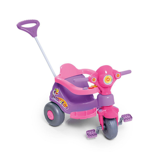 Carrinho Passeio Motoca Infantil Calesita Velocita Lilas no Shoptime