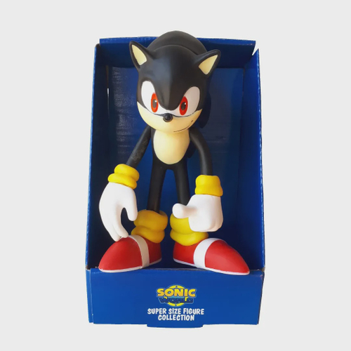 Boneco Sonic Shadow Preto 26cm Articulado Sega Coleção