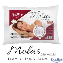 Travesseiro Duoflex Molas Cervical 50x70x14cm MN2101 Menor preço em Travesseiro Duoflex Molas Cervical 50x70x14cm MN2101