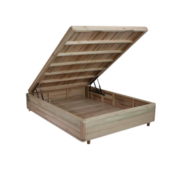 Menor preço em Somiê Cama Box com Baú Casal - Lucas Home - Rústica 138x188x42cm
